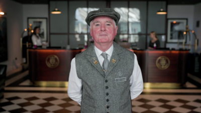 People on the Mile Titanic Hotel Belfast